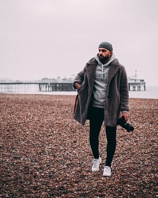 С чем носить шубу мужчине