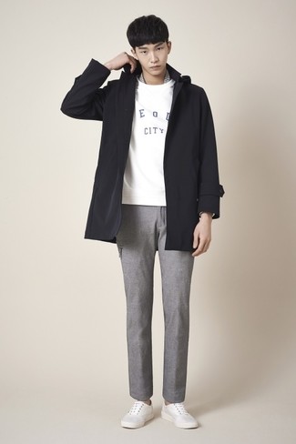 С чем носить классическую рубашку с геометрическим рисунком мужчине