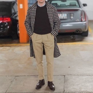 С чем носить пальто в мелкую клетку мужчине