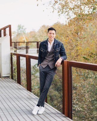 С чем носить пальто в мелкую клетку мужчине