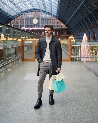 С чем носить пальто в мелкую клетку мужчине