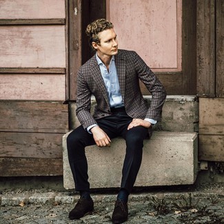 С чем носить куртку в мелкую клетку мужчине