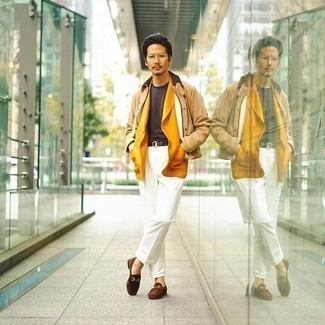 С чем носить золотой пиджак мужчине