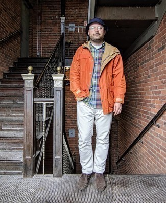 С чем носить золотую ветровку мужчине