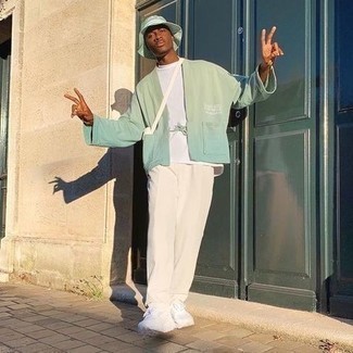 С чем носить зеленую панаму мужчине