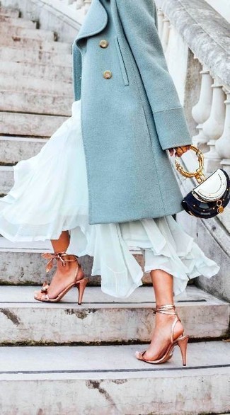 С чем носить зеленое пальто женщине