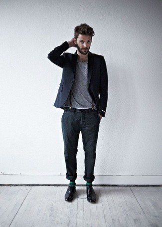 С чем носить зеленые носки в горизонтальную полоску мужчине