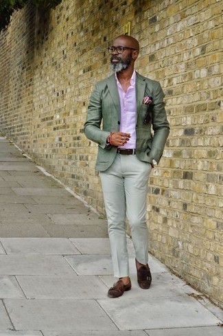 С чем носить зеленую куртку мужчине