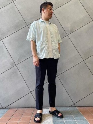 С чем носить зеленую рубашку мужчине