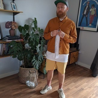 С чем носить зеленые кеды мужчине