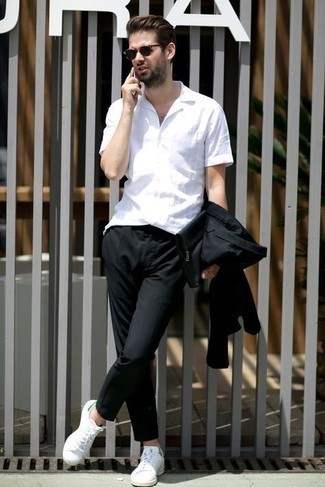 С чем носить зеленые кеды мужчине лето