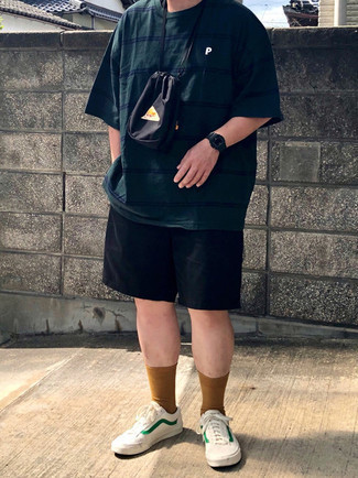 С чем носить зеленые кеды мужчине лето