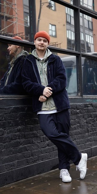 С чем носить зеленую ветровку мужчине