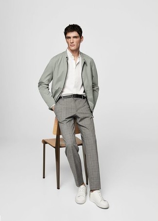 С чем носить зеленую ветровку мужчине