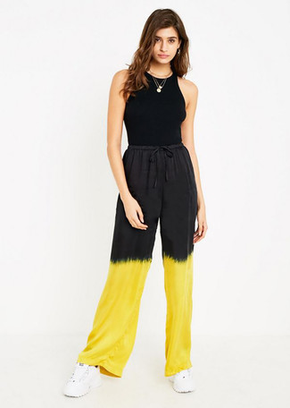 С чем носить зелено-желтые украшения