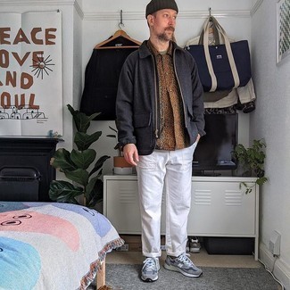 Какие куртки харрингтон носить с серыми кроссовками