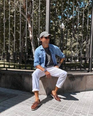 С чем носить серую бейсболку за 40 лет мужчине