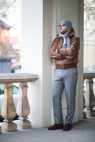 С чем носить серую шапку мужчине