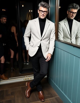 С чем носить серый пиджак мужчине