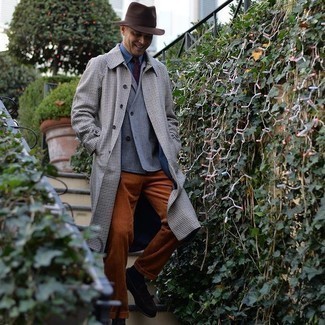 Какие лоферы носить с серым пиджаком мужчине