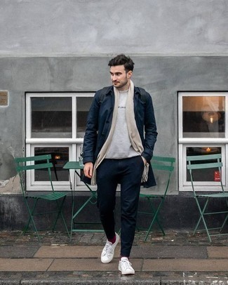 С чем носить серый рюкзак из плотной ткани мужчине