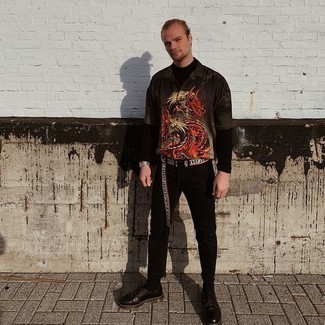 С чем носить серый ремень из плотной ткани мужчине