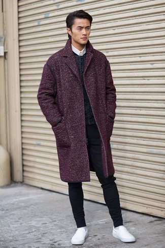 Как носить серый кардиган с черными джинсами мужчине