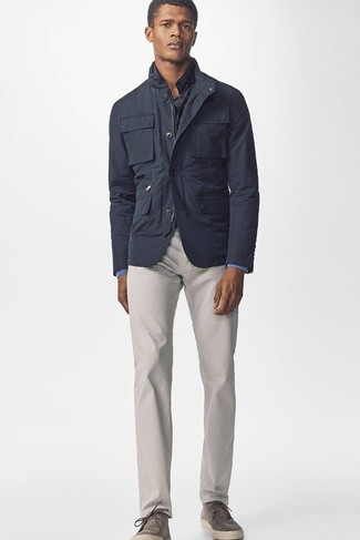 Какие брюки чинос носить с серыми ботинками челси