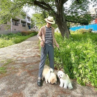 С чем носить серые брюки чинос