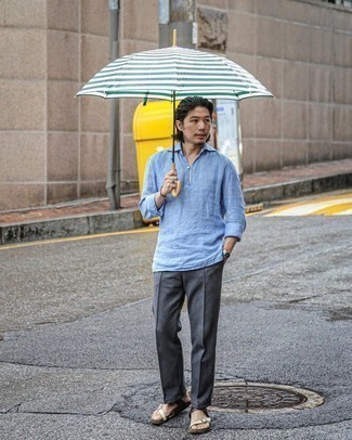 Какие сандалии носить с серыми брюками чинос