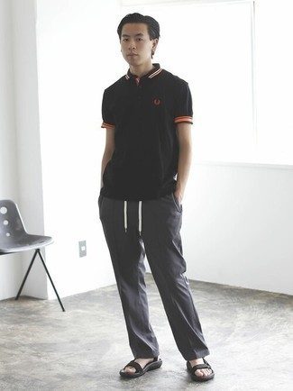 Какие сандалии носить с серыми брюками чинос