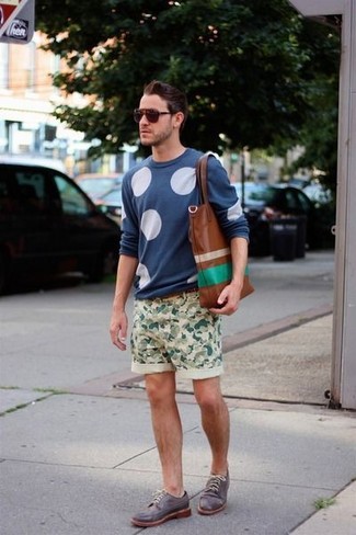 Какие шорты носить с серыми туфлями дерби