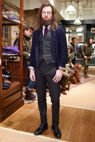 Какие броги носить с серыми классическими брюками