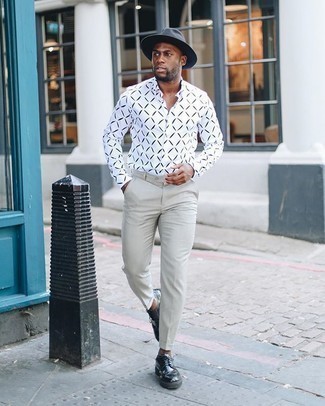 Какие броги носить с серыми классическими брюками