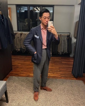 Какие броги носить с серыми классическими брюками