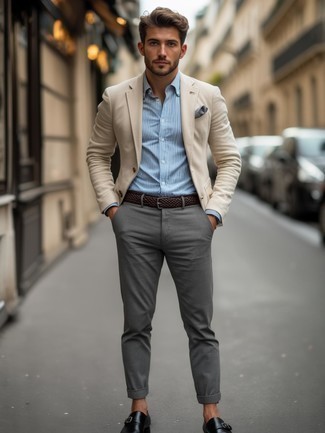 С чем носить серые классические брюки в 30 лет мужчине