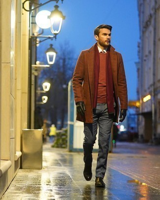 С чем носить серые классические брюки мужчине зима