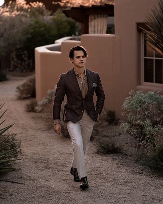 С чем носить серые классические брюки в 30 лет мужчине