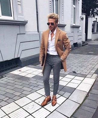 Какие монки носить с серыми классическими брюками