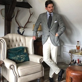 С чем носить серую классическую рубашку мужчине