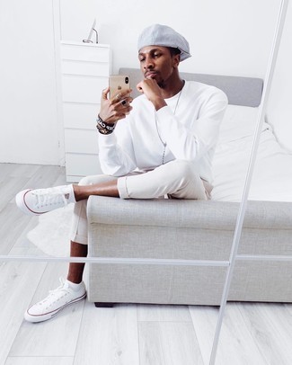 С чем носить серую кепку мужчине