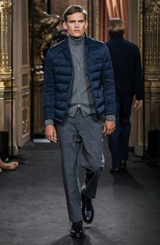 С чем носить серую куртку без рукавов мужчине