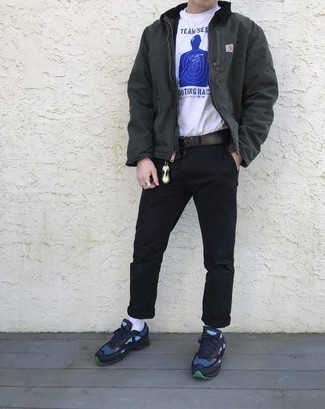 С чем носить серую куртку харрингтон