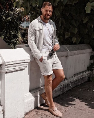 С чем носить серую куртку харрингтон