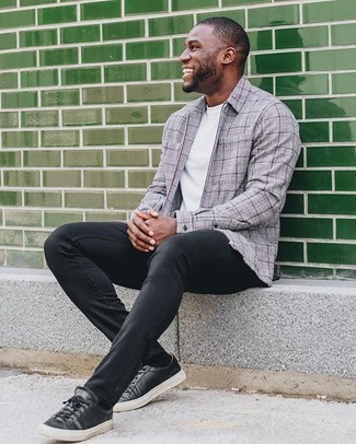 С чем носить серую куртку харрингтон