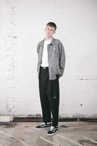 С чем носить серую куртку харрингтон