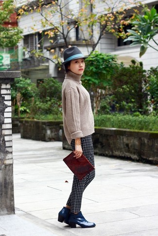 С чем носить серую шляпу женщине