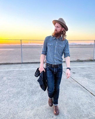 С чем носить серую шляпу мужчине