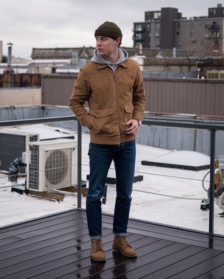 Какие куртки харрингтон носить с серым худи