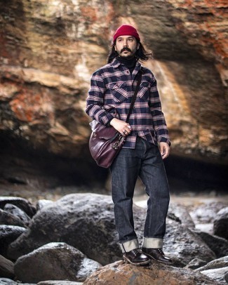 Какие повседневные ботинки носить с серыми джинсами мужчине